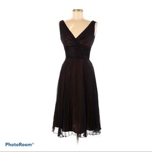 Jones New York Silk Black Knee length Dress 12